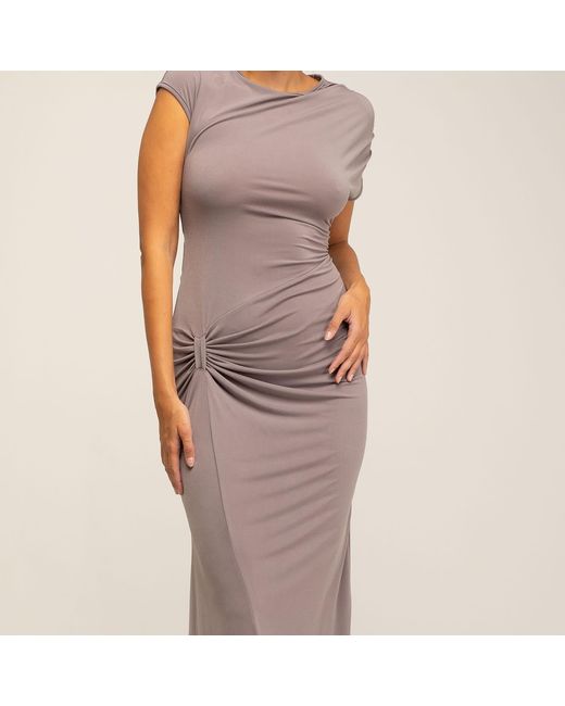 Tantra Spain Sl Purple Long Dress With Draped Detail