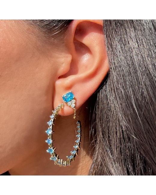 Native Gem Blue Shiva Earrings