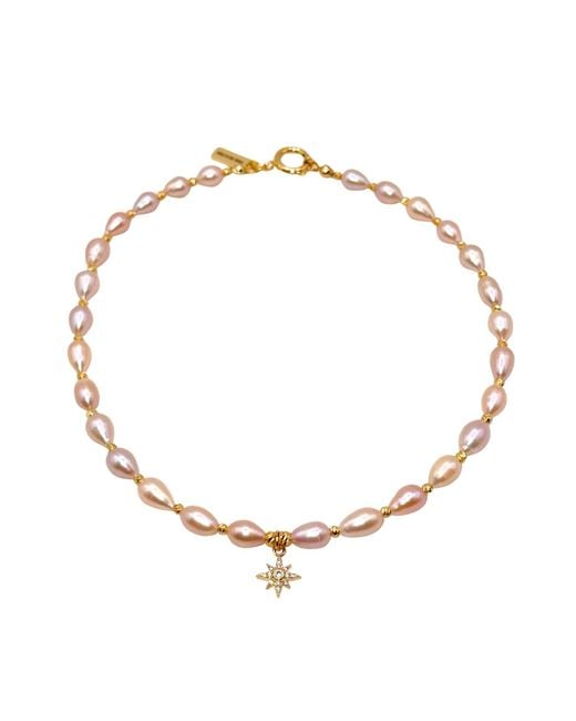 The Bulums Metallic The Sahara Signature Pearl Star Necklace