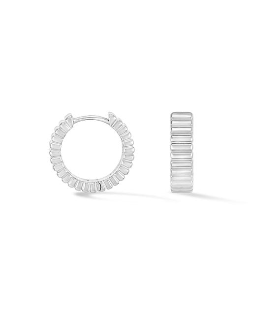 Dower & Hall Metallic Medium Humbug Huggie Hoops