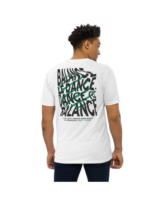 Anchor and Crew White Balance Le Dance Disco! Heavy Cotton Embroidered T-Shirt for men