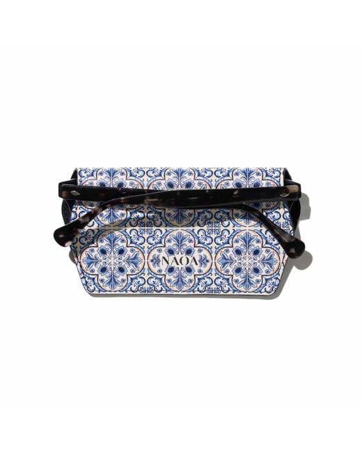Naoa Black Slim Glasses Case Amalfi Print