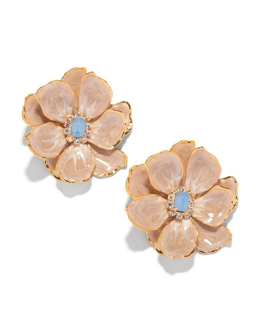 The Pink Reef Metallic Neutrals Cashmere Large Hand Painted Jewel Box Florals