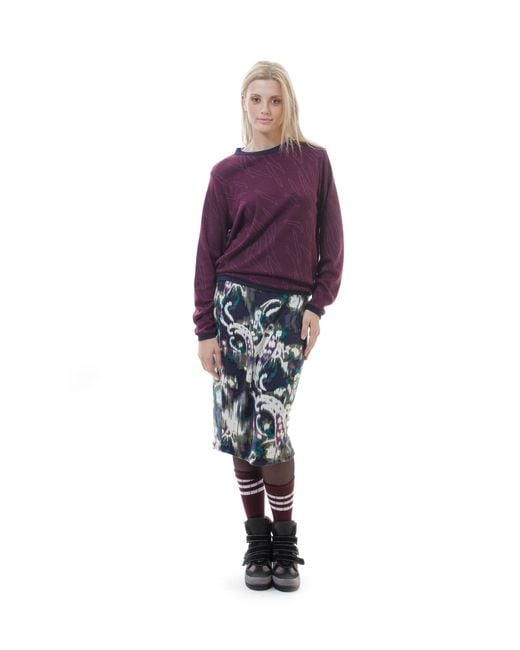 Conquista Purple Trim Detail Sweatshirt