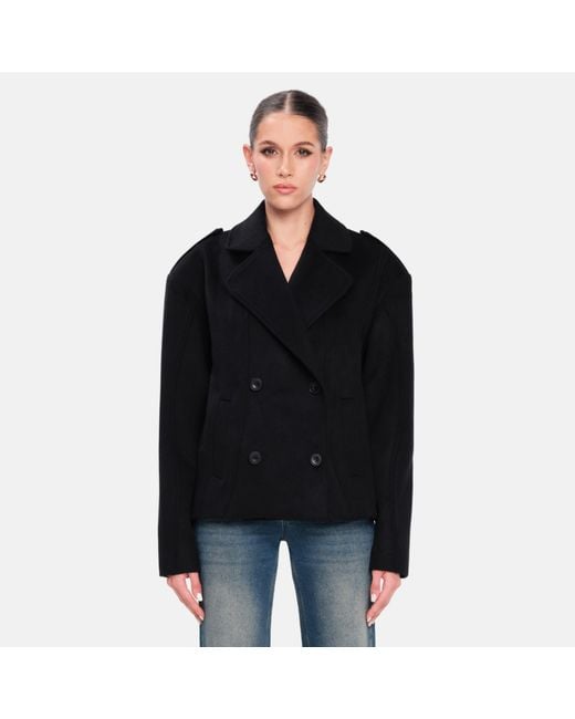 OW Collection Black Presley Wool Jacket