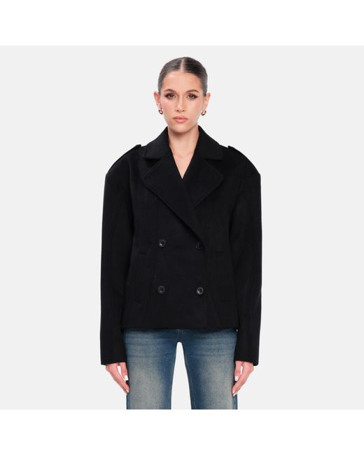 OW Collection Black Presley Wool Jacket