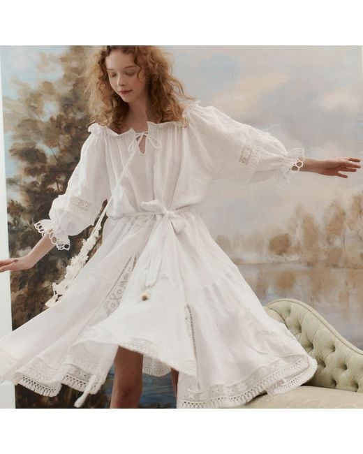 Lisa The Label White Angel Babydoll Dress