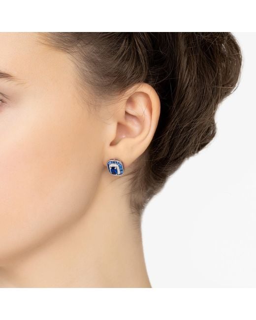 Latelita London Blue Great Gatsby Stud Earrings Sapphire