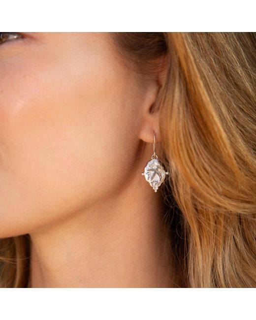 Seven Saints Metallic Libra Vintage-Style Dangle Earrings, Plated