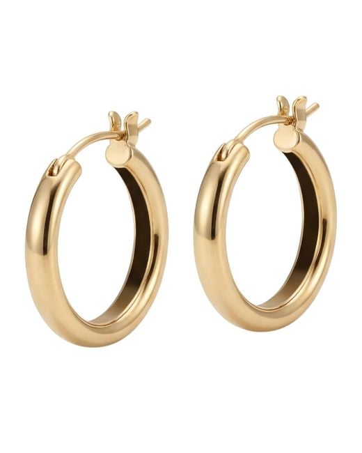 seree Metallic Classic Huggie Hoops