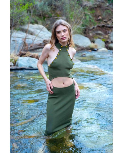 Catnip and Seaweed Green The Dryad Midi Dress