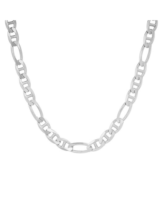 Kylie Harper Metallic Italian Sterling 4.75Mm Figaro Gucci/Mariner Chain Necklace for men