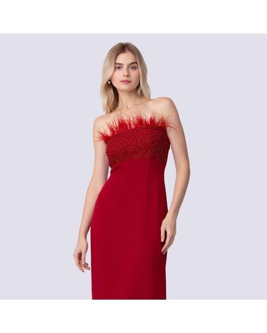 Raishma Red Rosa Gown