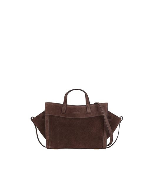 Saonara Brand Brown Mini Shopping Chocolat Suede