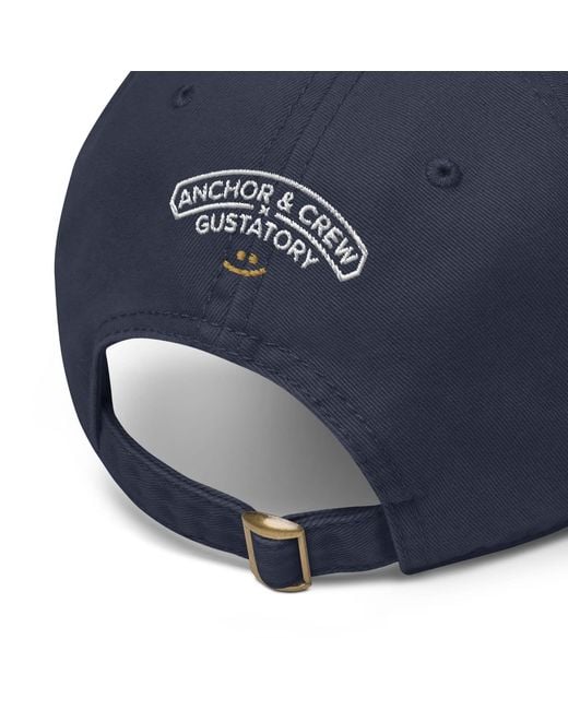 Anchor and Crew Blue Gustatory Coffee Before Bad Decisions. Cotton Embroidered Cap for men