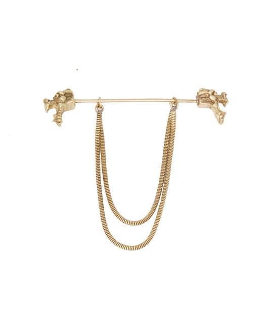 Zeworks Metallic Dragon Collar Bar for men