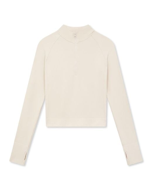 Hrmn8 White Neutrals Explore Bamboo Long Sleeve Top