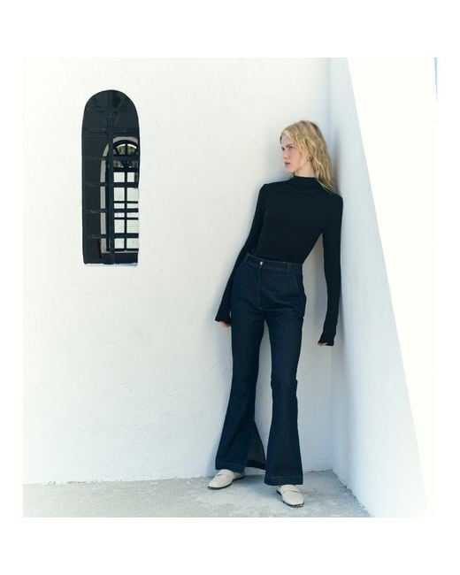 NAZLI CEREN Black Jenn Rollneck Sweater