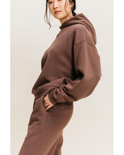 Ocio Leisurewear Brown Neutrals Oversized Hoodie