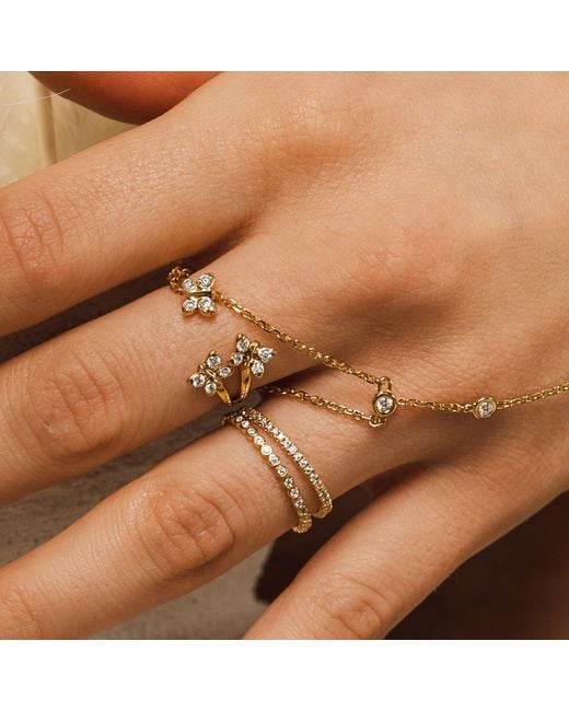 BLOOMTINE | Earth Angel HQ Metallic Enchanting Flutterfly Premium Vermeil Butterfly Ring