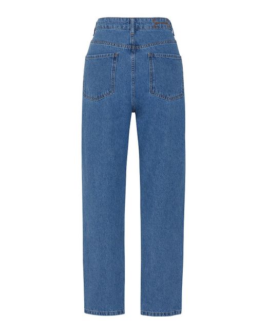 Nocturne Blue High-waisted Mom Jeans