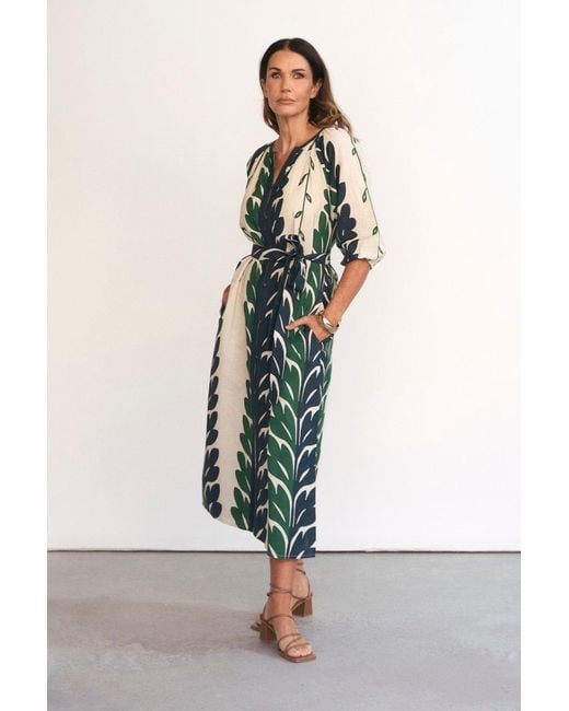 Adrift Clothing Green Winnie Tunic Dress
