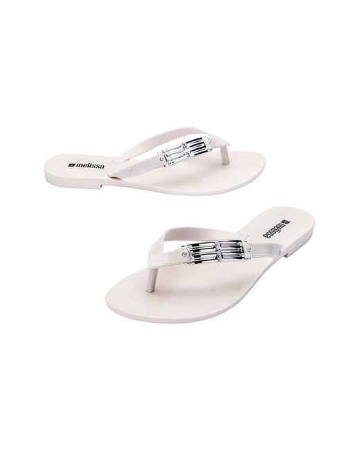 Melissa White Harmonic M Chic Flip Flop