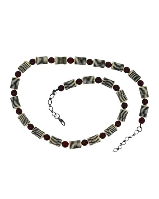 Vicki Sarge Black Vampire's Lair Blood Bead Necklace