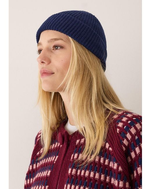 Loop Cashmere Blue Cashmere Beanie