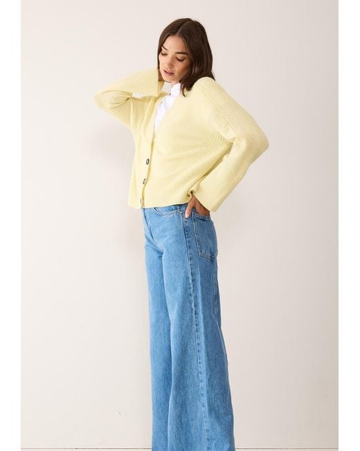 Loop Cashmere Yellow Cashmere Lofty Cardigan