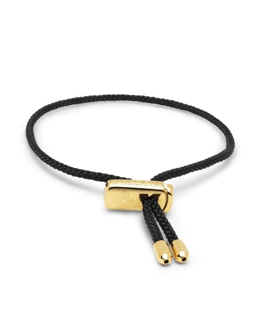 Nialaya Brown String Bracelet With Adjustable Lock for men