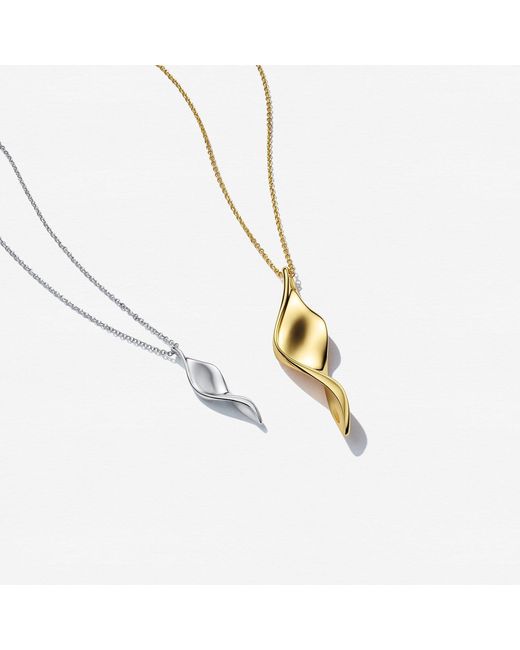 Sif Jakobs Jewellery Metallic Necklace Foglia Grande
