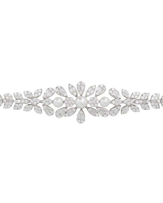 Latelita London Metallic Neutrals Empress Pearl Petal Tennis Bracelet