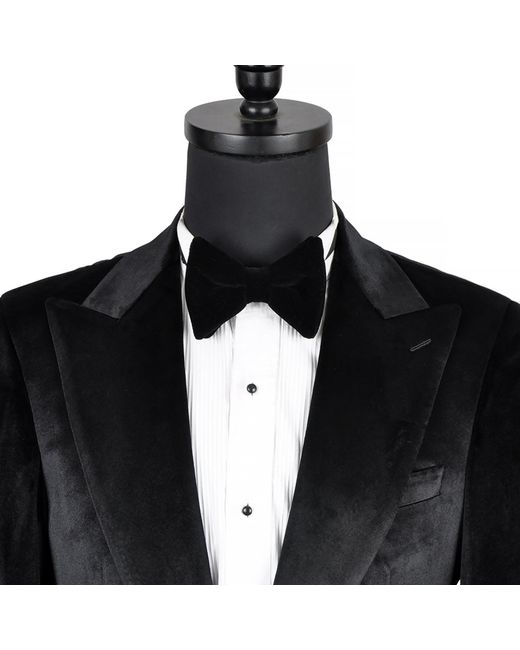 DAVID WEJ Black Maison Velvet Blazer – for men