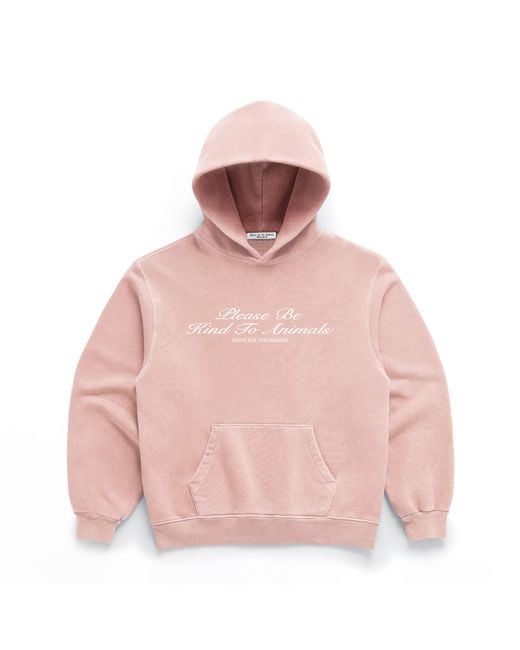 Dont Eat the Homies Pink Be Kind Hoodie for men