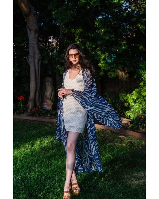 Jennafer Grace Blue Etosha Azul Kimono