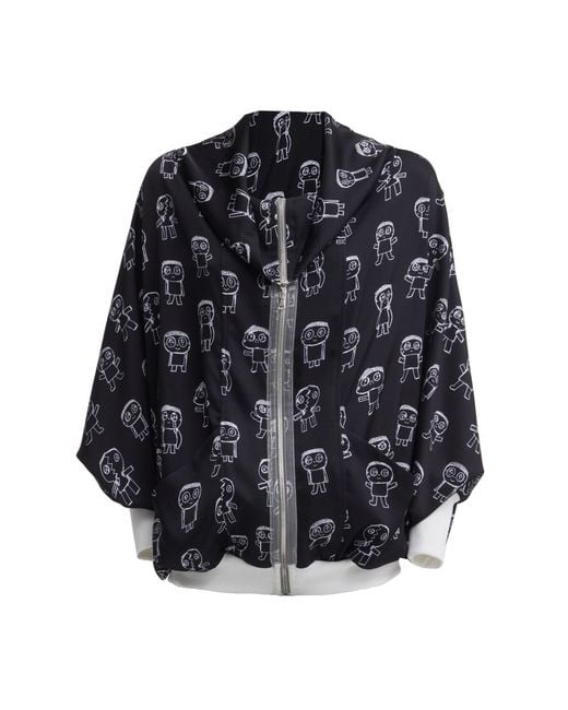 Julia Allert Black Art Print Bomber Jacket –