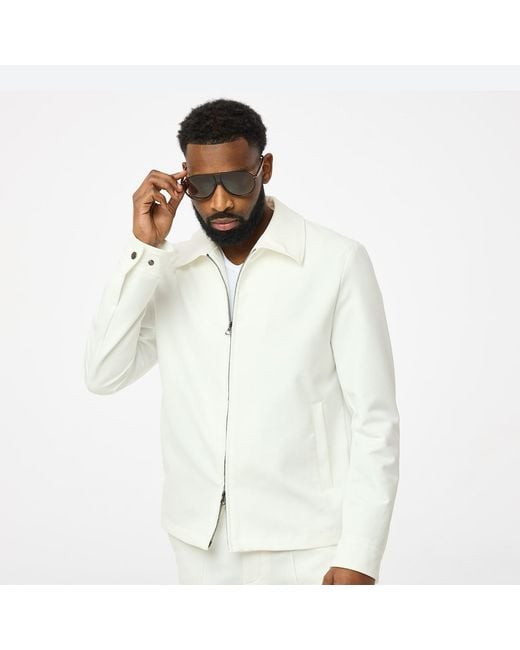 DAVID WEJ White Ashford Relaxed Drawstring Short for men