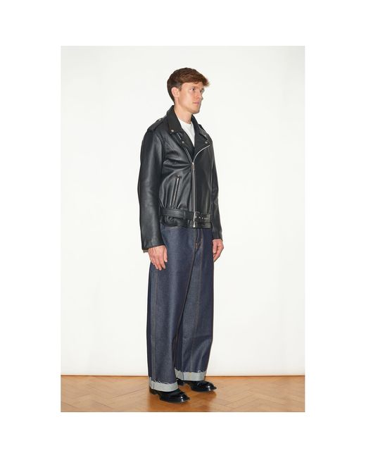 Hegarty Black Leather Biker Jacket