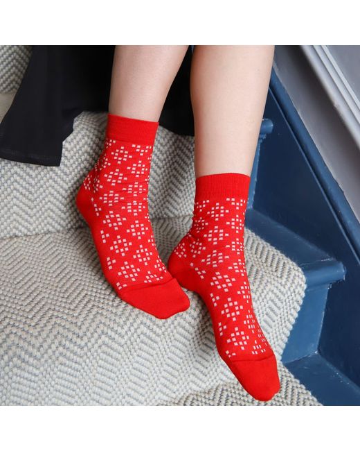 Peper Harow - Made in England Red Soho Socks Bundle