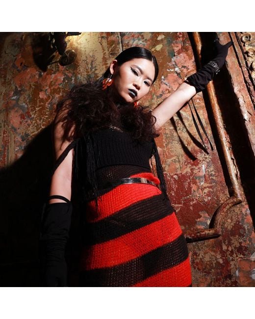 Sarah Regensburger Red Blood Moon Dress