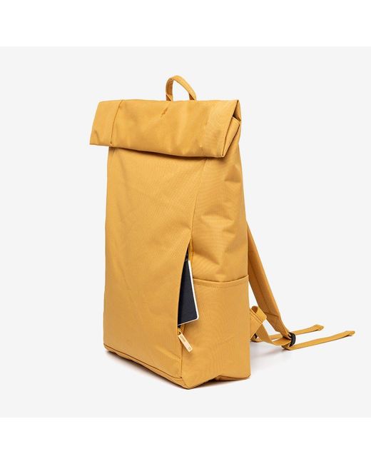 Lefrik Orange Roll Backpack Mustard