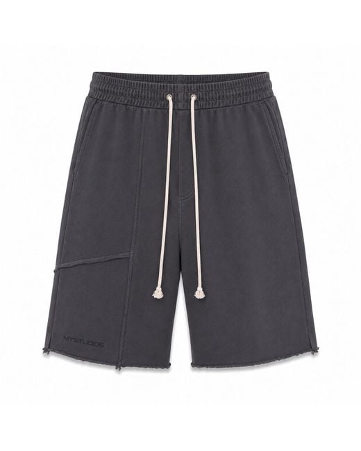mysimplicated Gray Graphite Bermuda for men