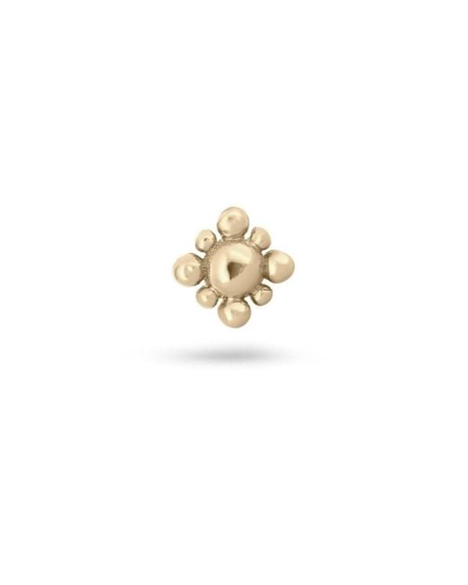 Zohreh Metallic Beaded Flower Flat Back 9K