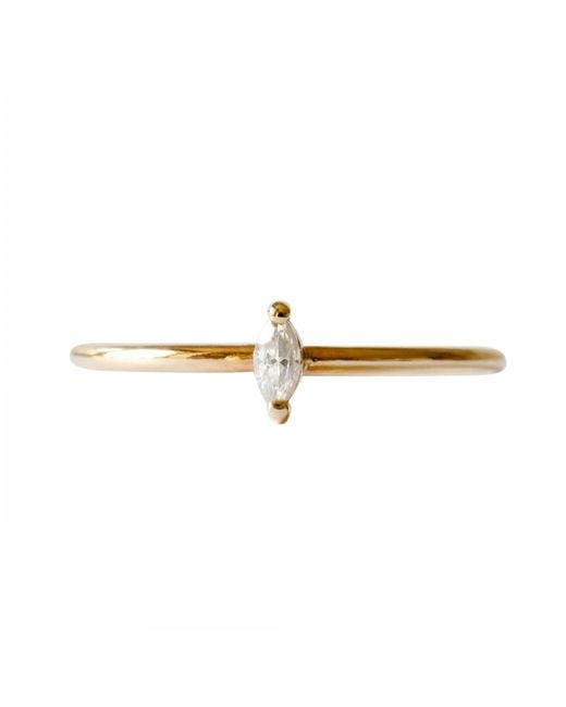 Lee Renee Metallic Moissanite Marquise Ring
