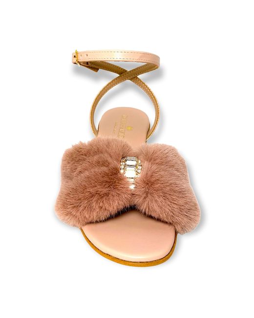 DAMAPREZIOSA Brown Neutrals Camilla Sandal