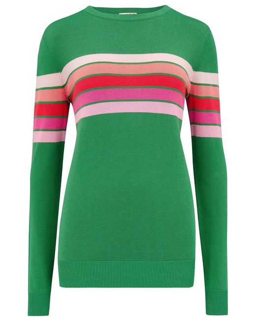 Sugarhill Green Rita Sweater, Sunset