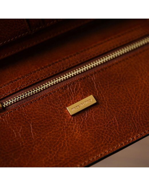 Time Resistance Brown A Coat Wallet for men