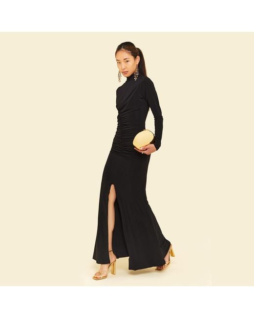 Celestine & Mae Black Silene Maxi Dress