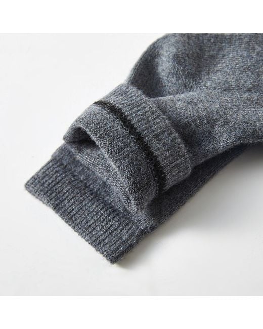 Soft Strokes Silk Gray Wool Quarter-Length Socks Set Of Two